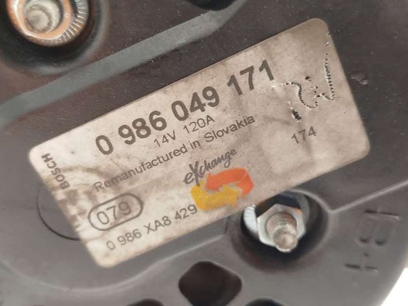 Recambio de alternador para peugeot 207/207+ (wa_, wc_) 1.6 hdi referencia OEM IAM 0986049171 4
