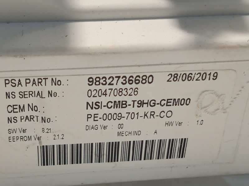 Recambio de cuadro instrumentos para peugeot 308 style referencia OEM IAM 9832736680 6