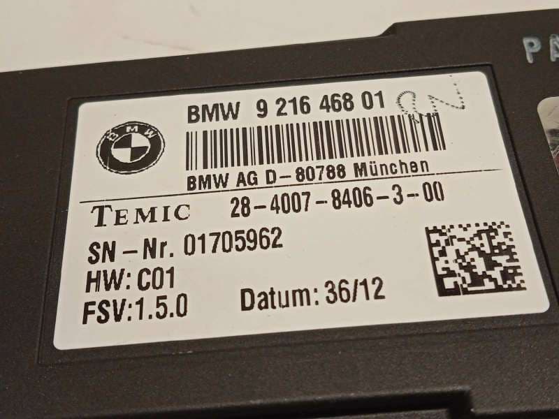 Recambio de modulo electronico para bmw serie 1 lim. (f20) 116d referencia OEM IAM 9216468 - Gris 4