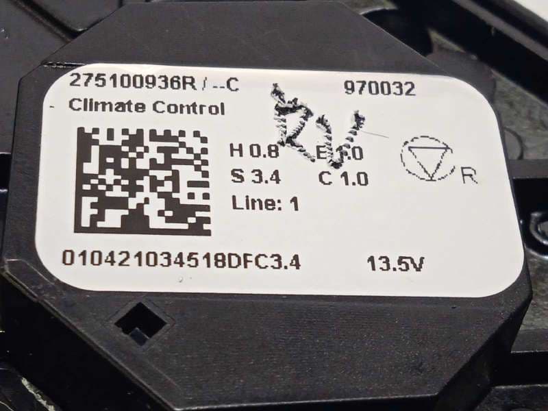 Recambio de mando climatizador para renault arkana 1.3 referencia OEM IAM 275100936R - Blanco 5