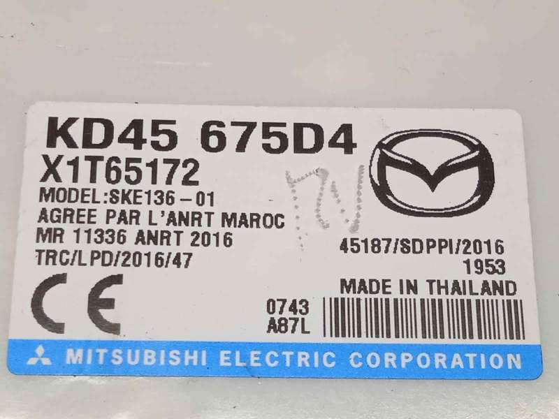 Recambio de modulo electronico para mazda 2 lim. () 1.5 16v cat referencia OEM IAM KD45675D4 - Gris 4