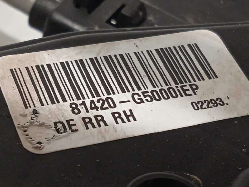 Recambio de cerradura puerta trasera derecha para kia niro referencia OEM IAM 81420G5000 - Blanco 4
