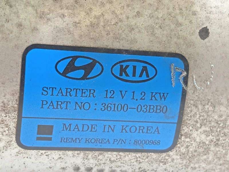 Recambio de motor arranque para kia stonic (ybcuv) 1.2 cat referencia OEM IAM 3610003BB0 - Blanco 5