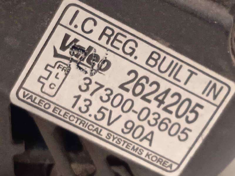 Recambio de alternador para kia rio drive referencia OEM IAM 3730003605  2624205 - Gris 4