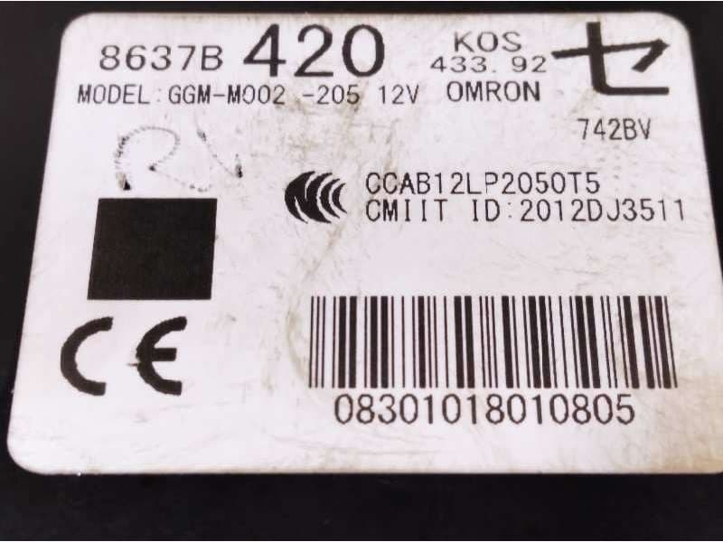Recambio de modulo electronico para mitsubishi outlander (gf0) referencia OEM IAM 8637B420 4