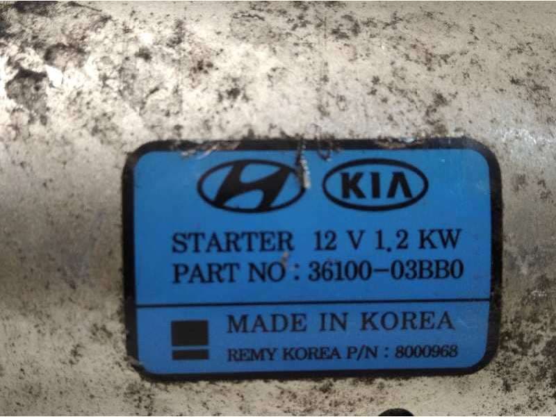 Recambio de motor arranque para kia picanto 1.0 cat referencia OEM IAM 3610003BB0 - Azul 4