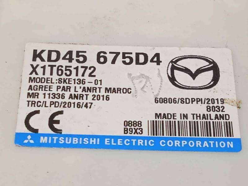 Recambio de modulo electronico para mazda cx-5 2.0 cat referencia OEM IAM KD45675D4 - Blanco 3