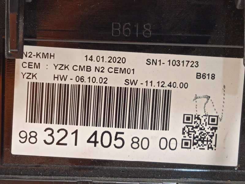 Recambio de cuadro instrumentos para citroën c3 feel referencia OEM IAM 9832140580 6