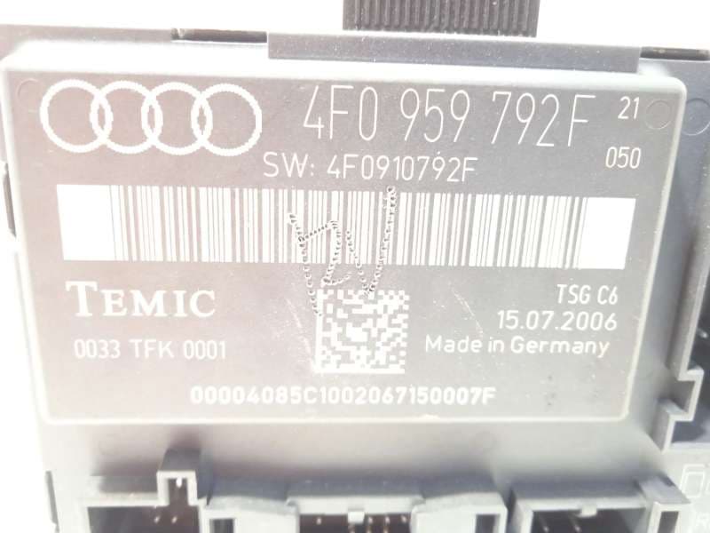 Recambio de modulo confort para audi a6 c6 (4f2) 2.0 tdi referencia OEM IAM 4F0959792F - Gris 4