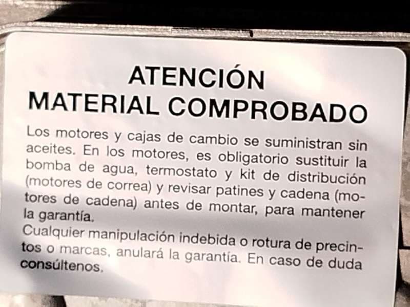 Recambio de motor completo para audi a1 sportback (gba) 30 tfsi referencia OEM IAM DLAA - Blanco 8