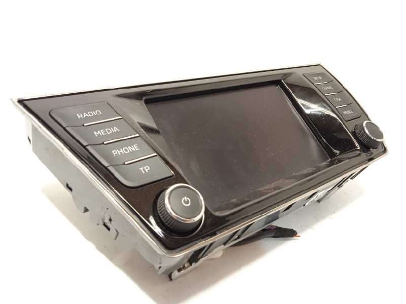 Recambio de pantalla multifuncion para skoda fabia 1.2 tsi referencia OEM IAM 6V0919604B - Azul