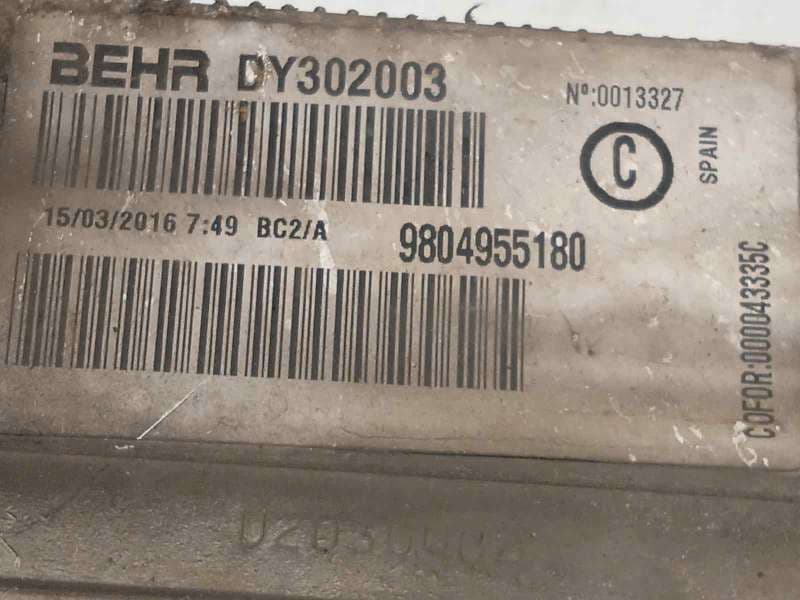 Recambio de intercooler para peugeot 508 sw active referencia OEM IAM 9804955180 - Gris 4