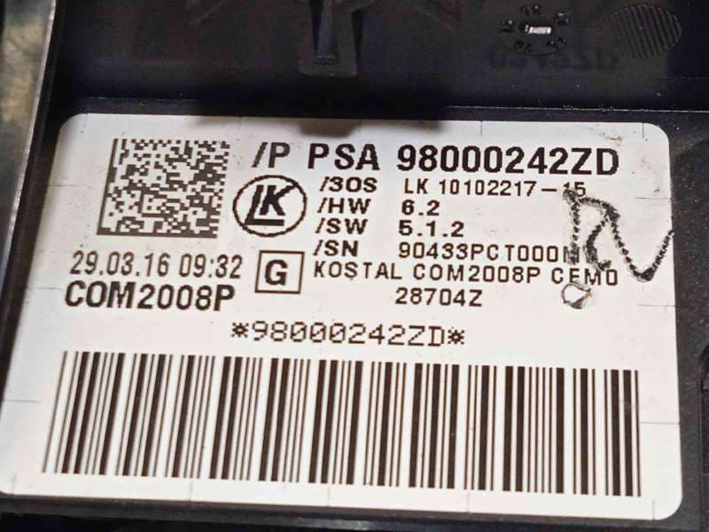Recambio de mando intermitentes para peugeot 508 sw active referencia OEM IAM 98000242ZD - Gris 6