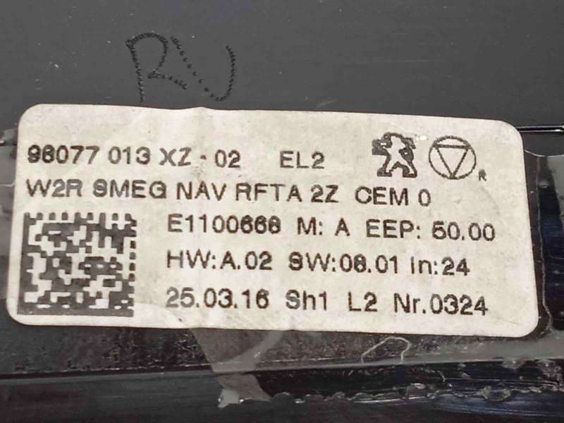 Recambio de mando multifuncion para peugeot 508 sw active referencia OEM IAM 98077013XZ - Gris 5