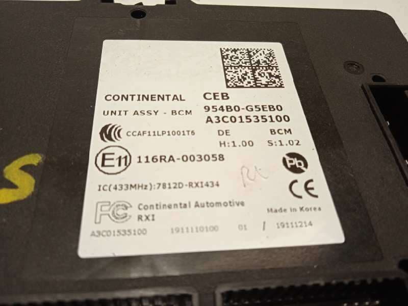 Recambio de modulo electronico para kia niro referencia OEM IAM 954B0G5EB0 - Blanco 4