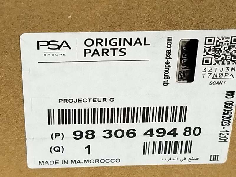 Recambio de faro izquierdo para citroën c4 iii 1.2 referencia OEM IAM 9830649480  73374697 8