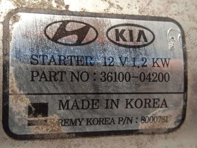 Recambio de motor arranque para kia cee'd 1.0 tgdi cat referencia OEM IAM 3610004200 - Blanco 4