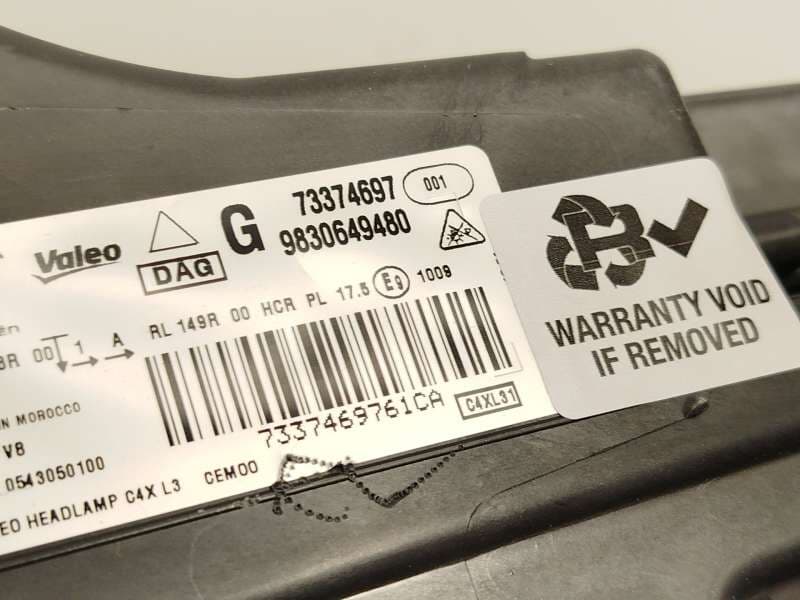 Recambio de faro izquierdo para citroën c4 iii 1.2 referencia OEM IAM 9830649480  73374697 6