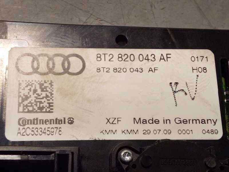 Recambio de mando climatizador para audi a4 ber. (b8) básico referencia OEM IAM 8T2820043AF - Gris 3