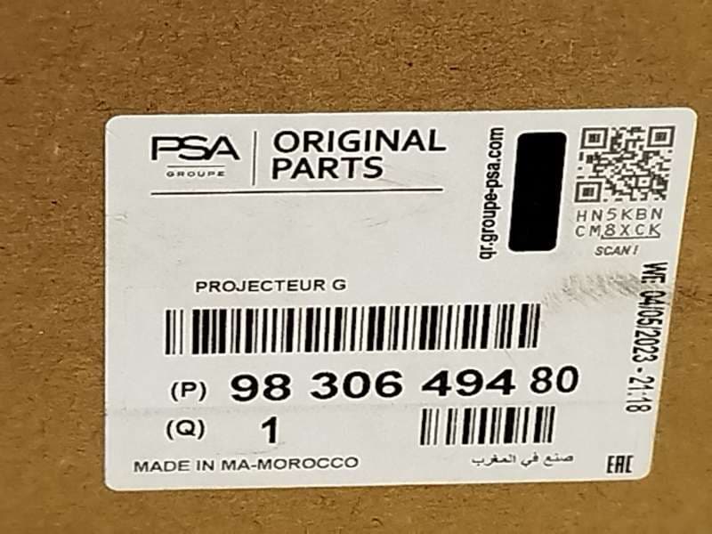 Recambio de faro izquierdo para citroën c4 iii 1.2 referencia OEM IAM 9830649480  73374697 8
