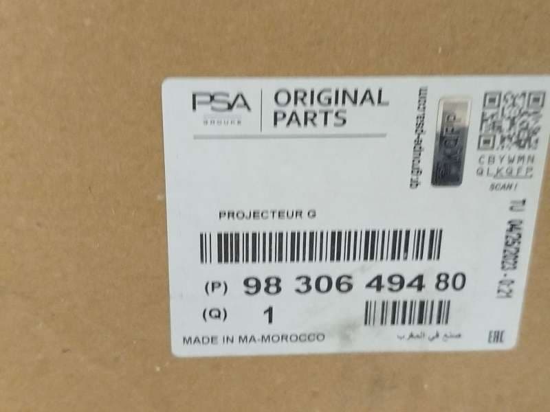 Recambio de faro izquierdo para citroën c4 iii 1.2 referencia OEM IAM 9830649480  73374697 9