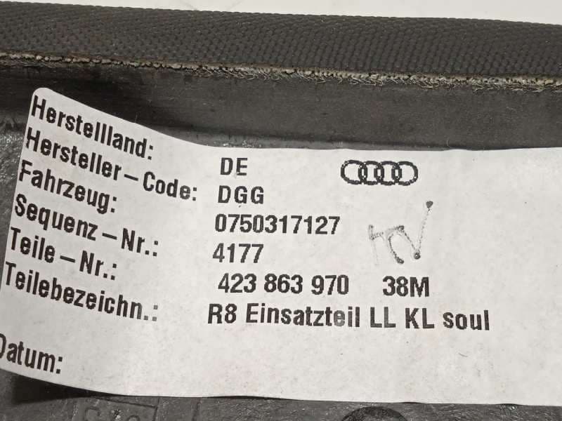 Recambio de moldura para audi r8 (423) 4.2 fsi referencia OEM IAM 42386397038M - Blanco 4