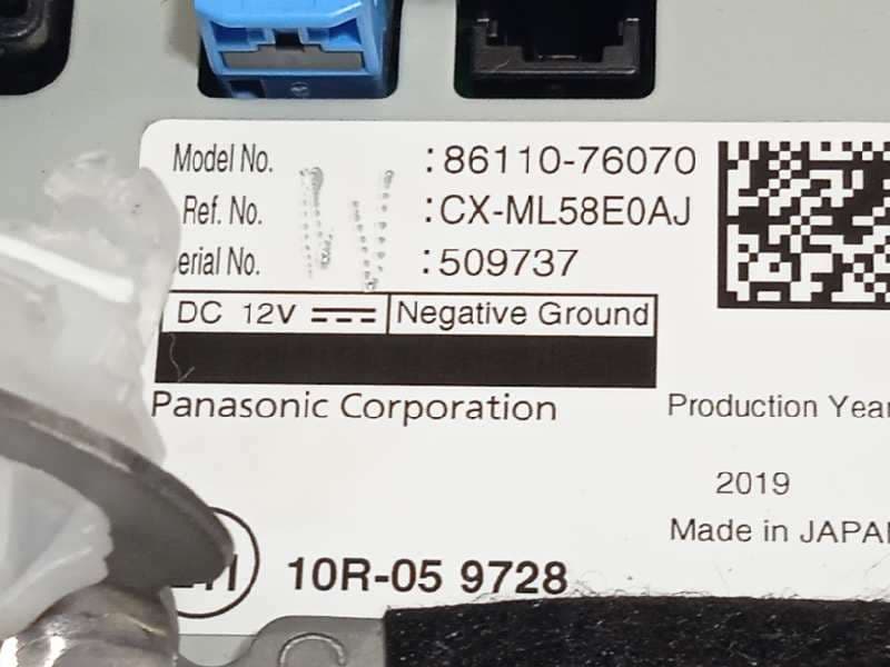Recambio de pantalla multifuncion para lexus ux (za10) referencia OEM IAM 8611076070 7