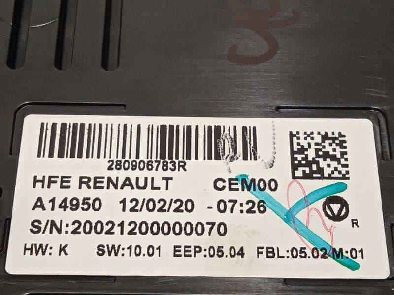 Recambio de pantalla multifuncion para renault kadjar zen referencia OEM IAM 280906783R 6