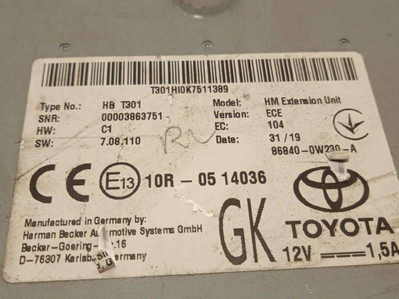 Recambio de modulo electronico para lexus es 300h referencia OEM IAM 868400W230 - Gris 5