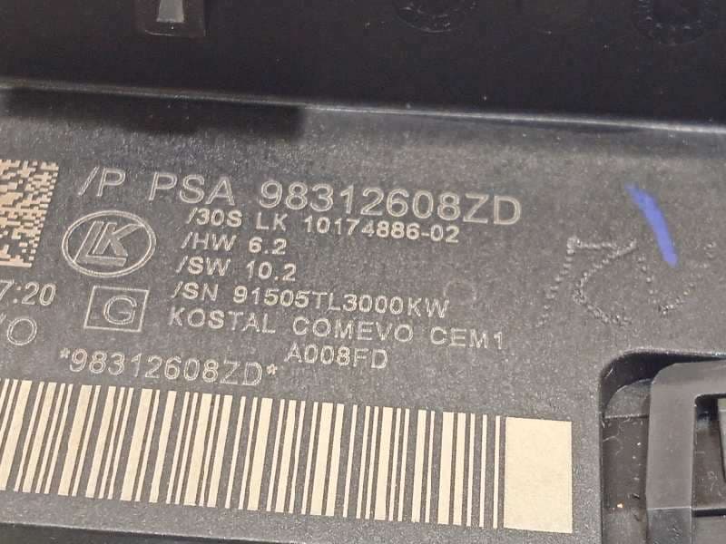Recambio de mando intermitentes para peugeot 3008 gt line referencia OEM IAM 98312608ZD 5