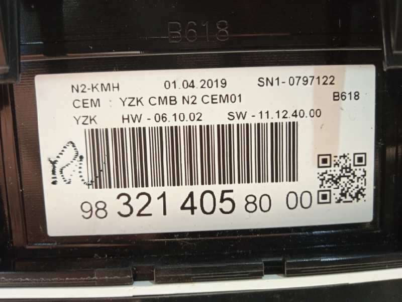 Recambio de cuadro instrumentos para citroën c3 origins referencia OEM IAM 9832140580 - Blanco 6