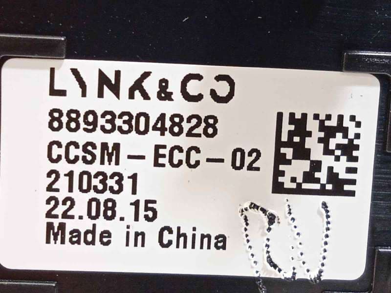 Recambio de mando climatizador para lynk & co 01 phev referencia OEM IAM 8893304828 - Negro 7