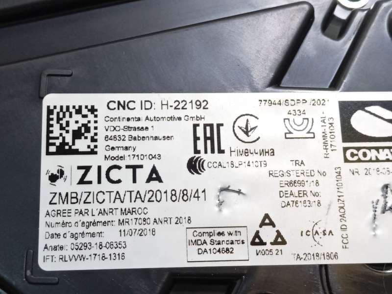 Recambio de cuadro instrumentos para seat ibiza (kj1) 1.0 fr referencia OEM IAM 6F0920740D - Azul 6