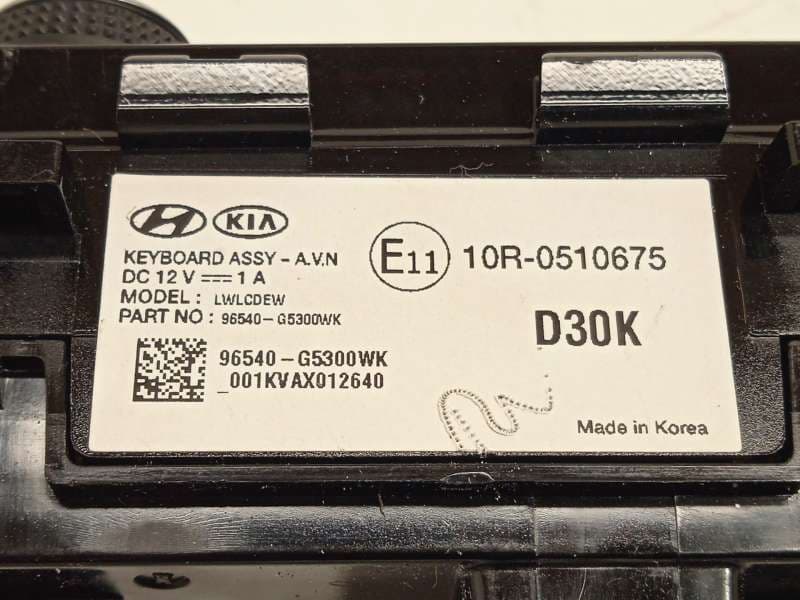 Recambio de mando multifuncion para kia niro referencia OEM IAM 96540G5300WK - Blanco 6