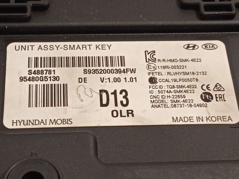 Recambio de modulo electronico para kia niro referencia OEM IAM 95480G5130 - Blanco 5