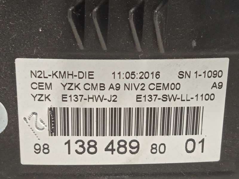 Recambio de cuadro instrumentos para peugeot 208 access referencia OEM IAM 9813848980 - Blanco 5