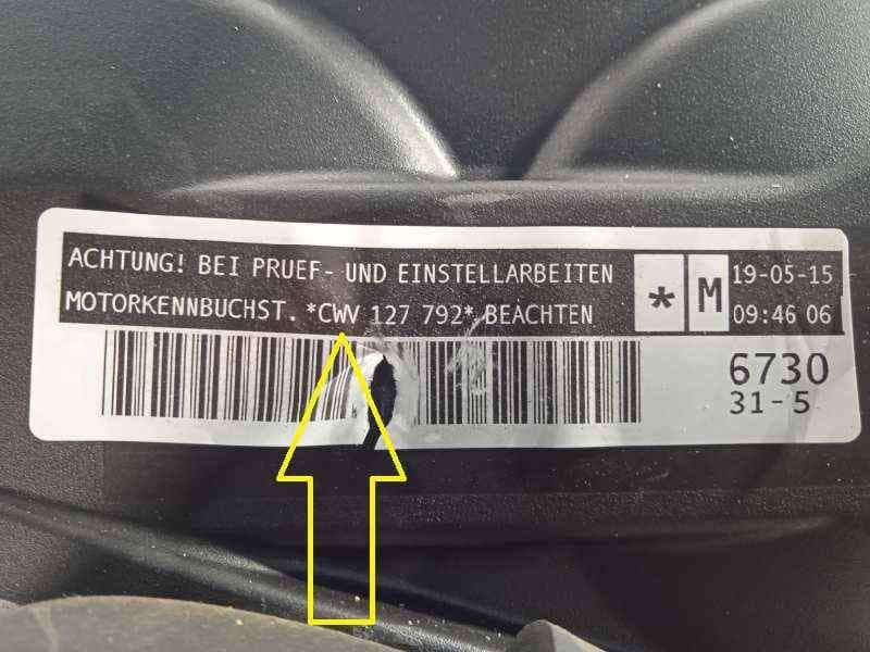 Recambio de motor completo para volkswagen polo (6c1) 1.6 highl referencia OEM IAM CWVB - Blanco 9