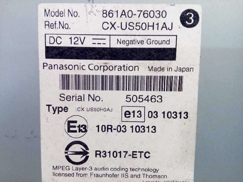 Recambio de modulo electronico para lexus ct 200h referencia OEM IAM 861A076030 - Blanco 3