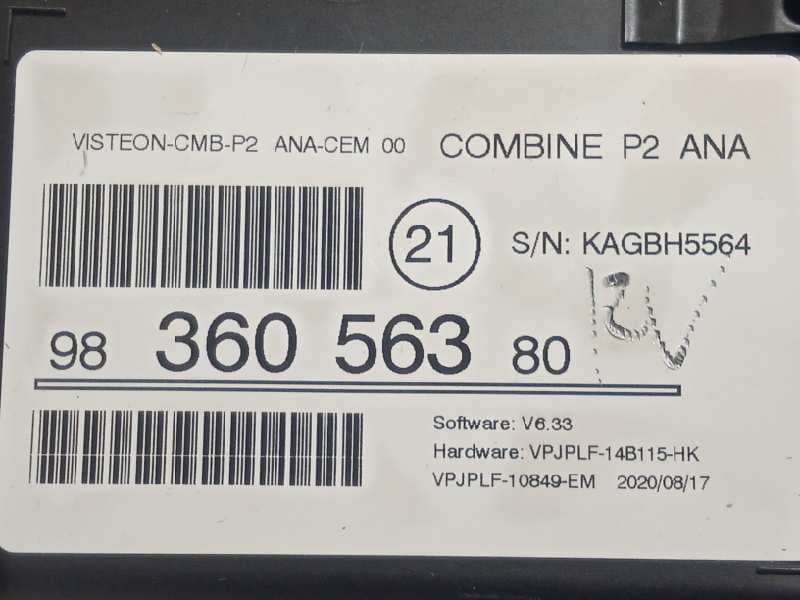 Recambio de cuadro instrumentos para peugeot 208 (p2) allure referencia OEM IAM 9836056380 6