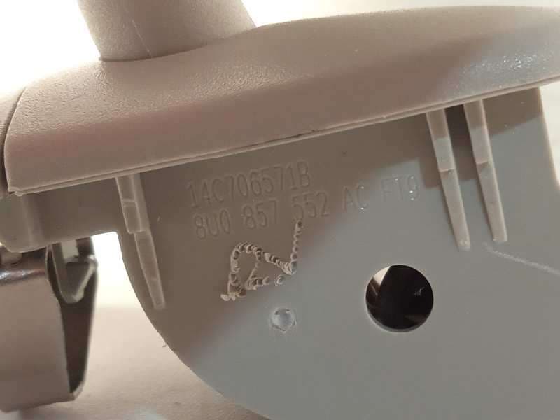 Recambio de parasol derecho para audi q3 (8ug) 2.0 16v tfsi referencia OEM IAM 8U0857552AC - Blanco 5