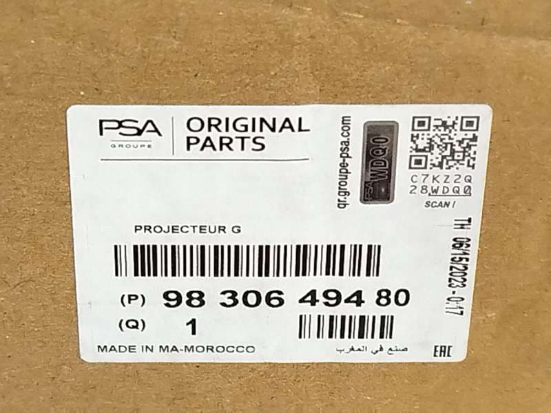Recambio de faro izquierdo para citroën c4 iii 1.2 referencia OEM IAM 9830649480  73374697 9