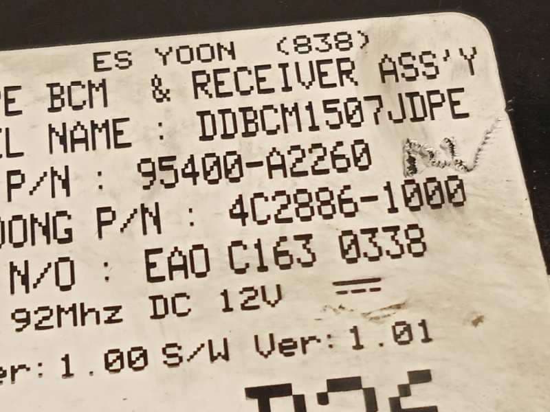 Recambio de modulo electronico para kia cee'd 1.6 crdi cat referencia OEM IAM 95400A2260 - Gris 5