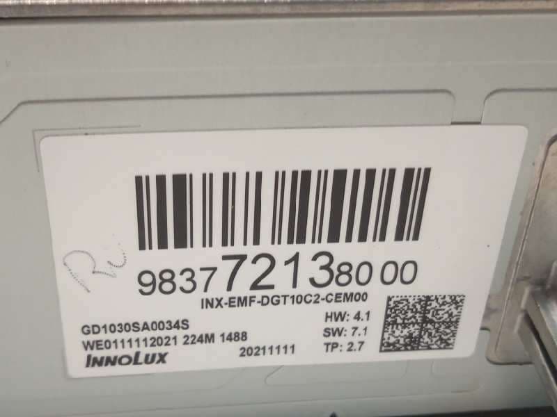 Recambio de pantalla multifuncion para opel mokka gs line referencia OEM IAM 9837721380 5