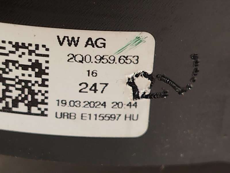 Recambio de anillo airbag para seat arona (kj7, kjp) 1.0 tsi referencia OEM IAM 2Q0959653 - Gris 4