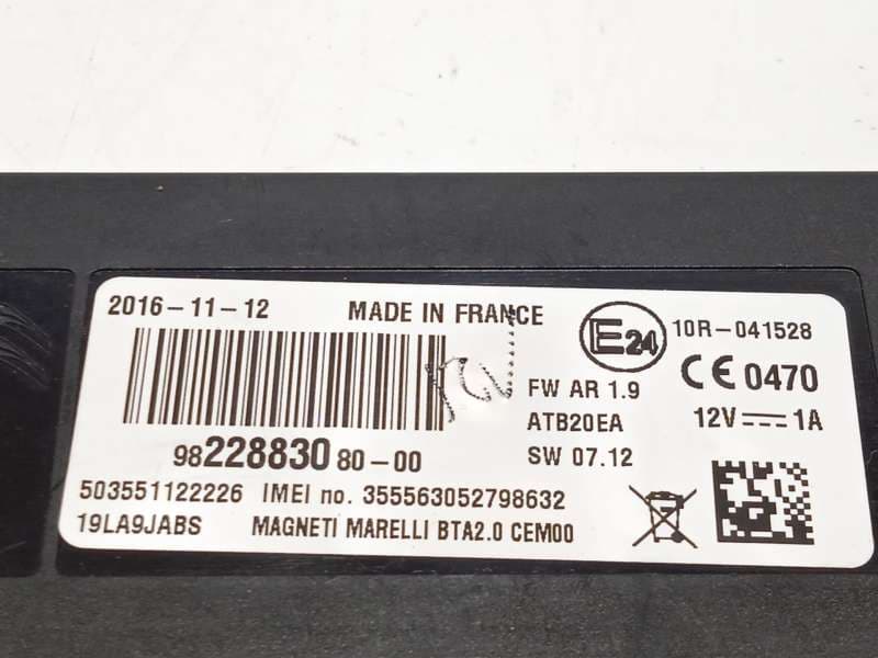 Recambio de modulo electronico para citroën c4 picasso feel referencia OEM IAM 9822883080 - Blanco 4