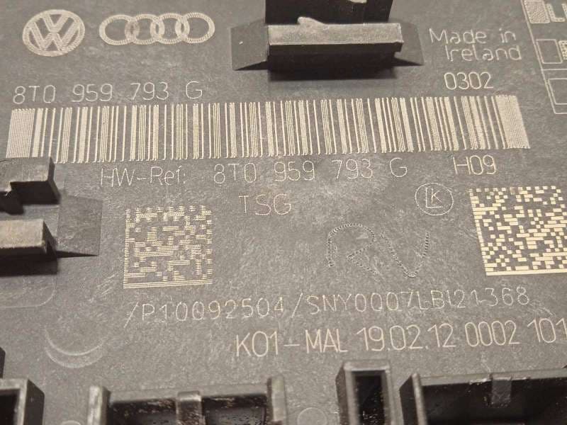 Recambio de centralita confort para audi a4 ber. (b8) básico referencia OEM IAM 8T0959793G - Negro 4
