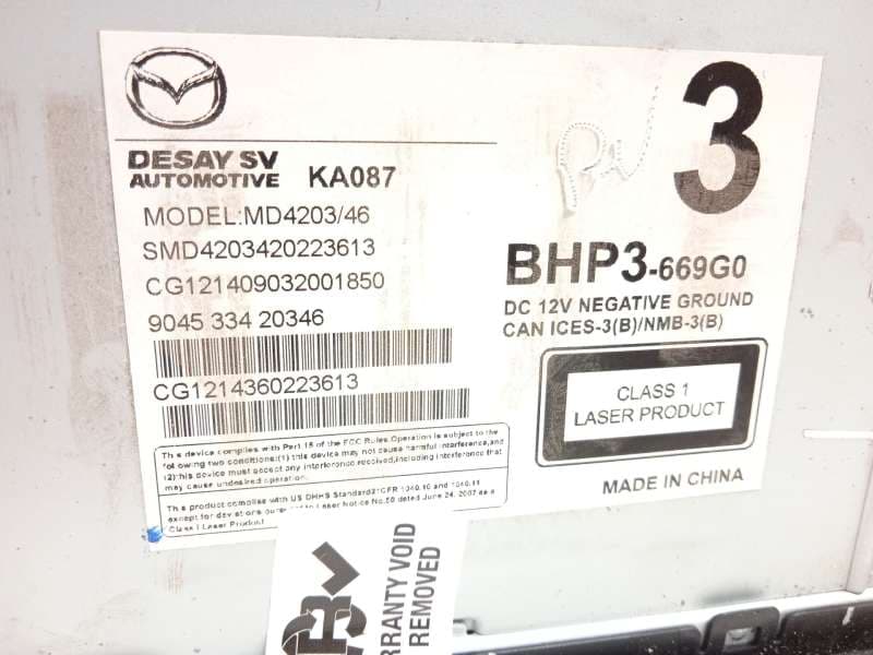 Recambio de sistema audio / radio cd para mazda 3 (bm, bn) 2.2 d referencia OEM IAM BHP3669G0 - Rojo 4
