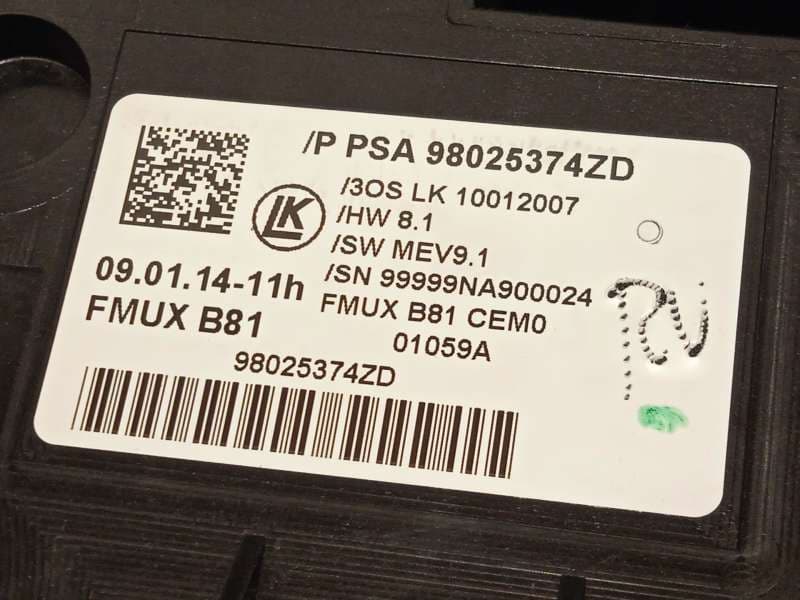 Recambio de mando multifuncion para citroën ds5 1.6 hdi 115 referencia OEM IAM 98025374ZD - Gris 6