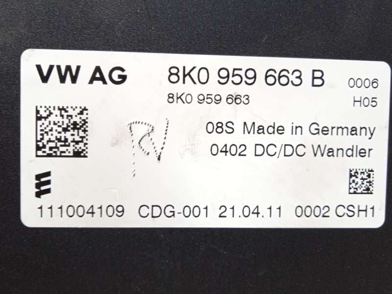 Recambio de modulo electronico para audi a4 b8 (8k2) 2.0 tdi referencia OEM IAM 8K0959663B - Negro 4