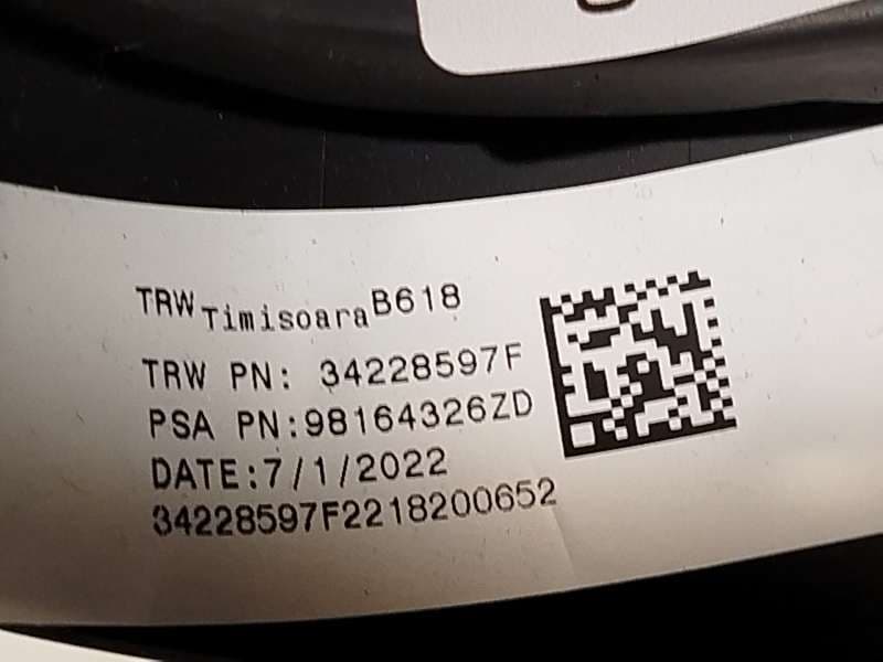 Recambio de volante para citroën c3 iii (sx) 1.2 thp 110 referencia OEM IAM 98164326ZD - Negro 7
